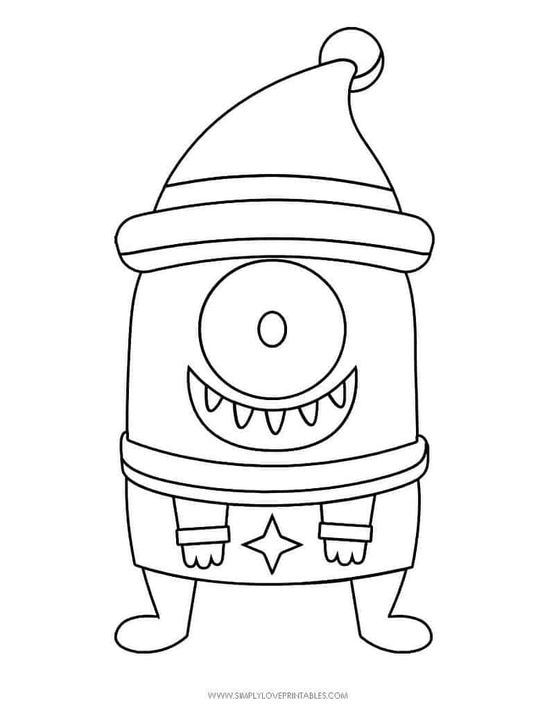 Simply Love Printables Free Printable Christmas Holiday Coloring Page