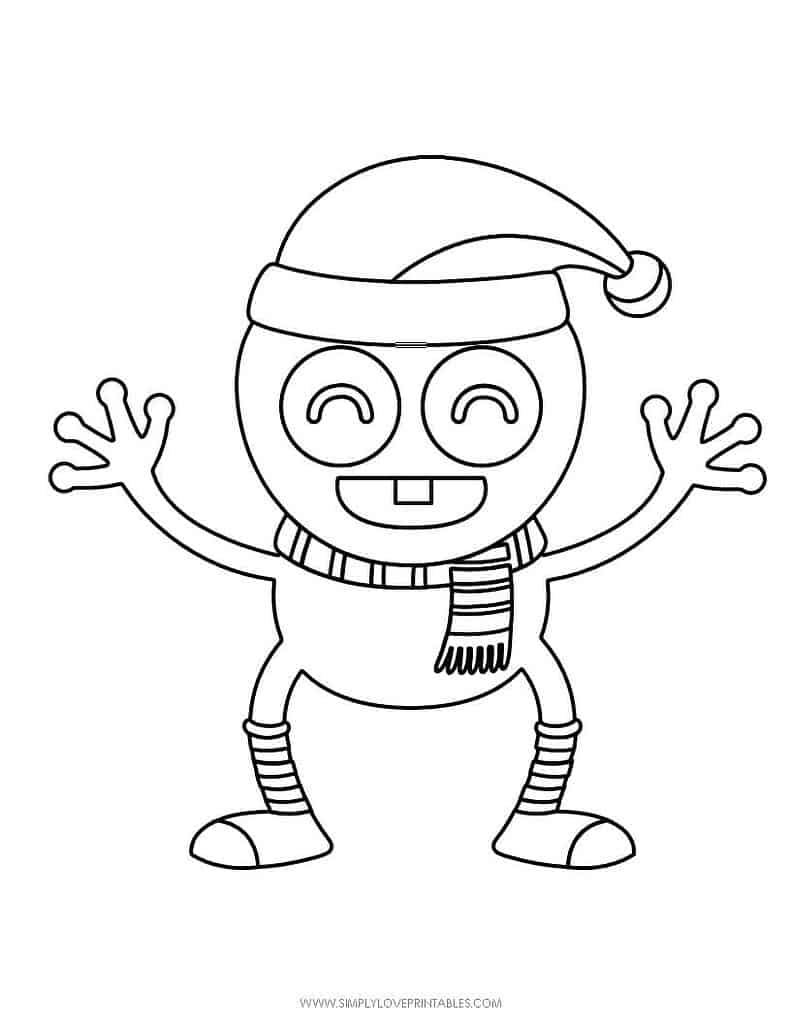 Simply Love Printables Free Printable Christmas Holiday Coloring Page