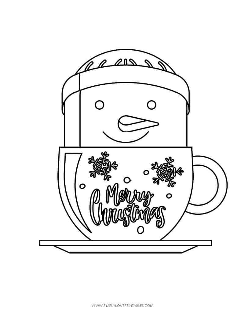 Simply Love Printables Free Printable Christmas Holiday Coloring Page