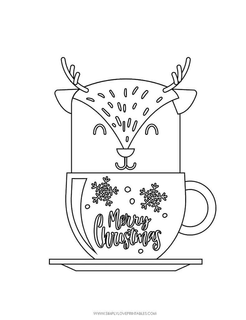 Simply Love Printables Free Printable Christmas Holiday Coloring Page