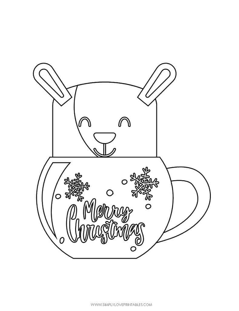 Simply Love Printables Free Printable Christmas Holiday Coloring Page