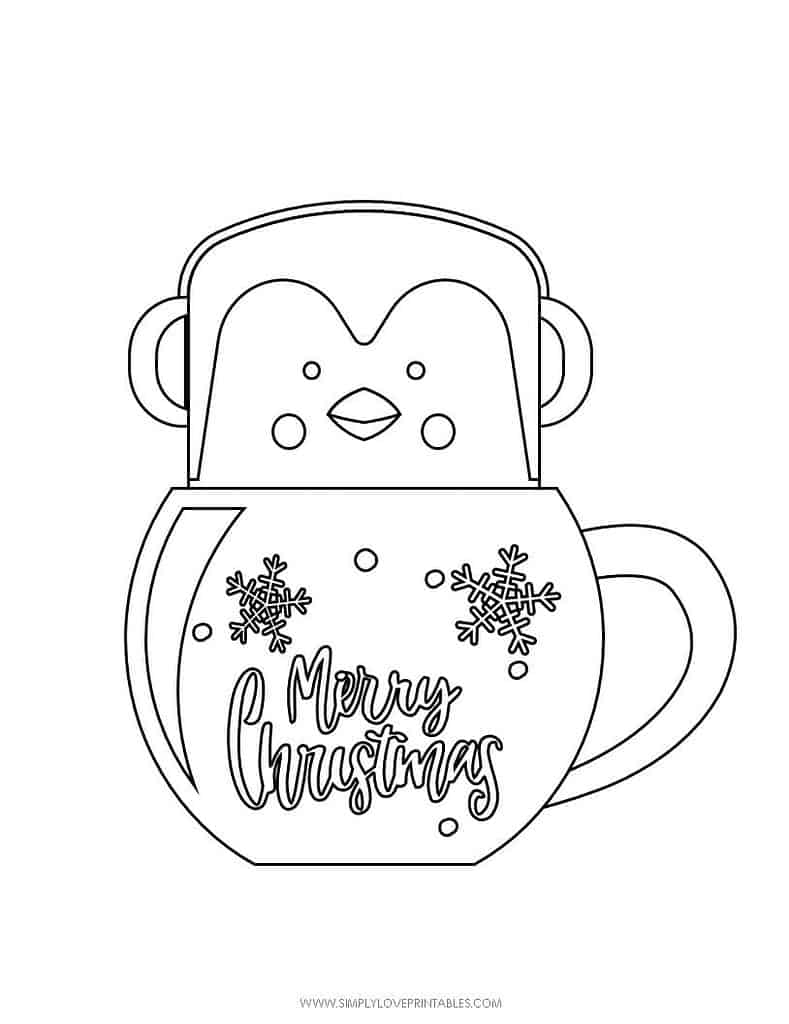 Simply Love Printables Free Printable Christmas Holiday Coloring Page
