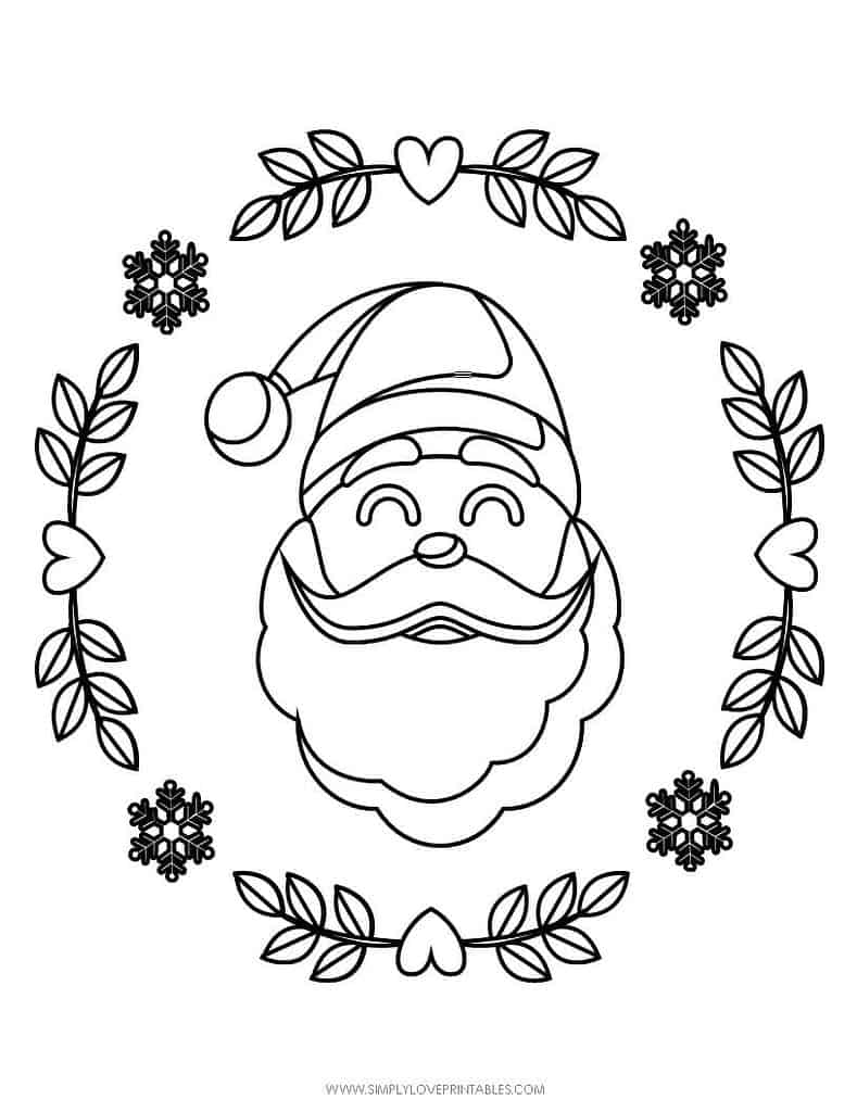 Simply Love Printables Free Printable Christmas Holiday Coloring Page