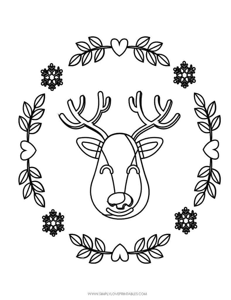 Simply Love Printables Free Printable Christmas Holiday Coloring Page