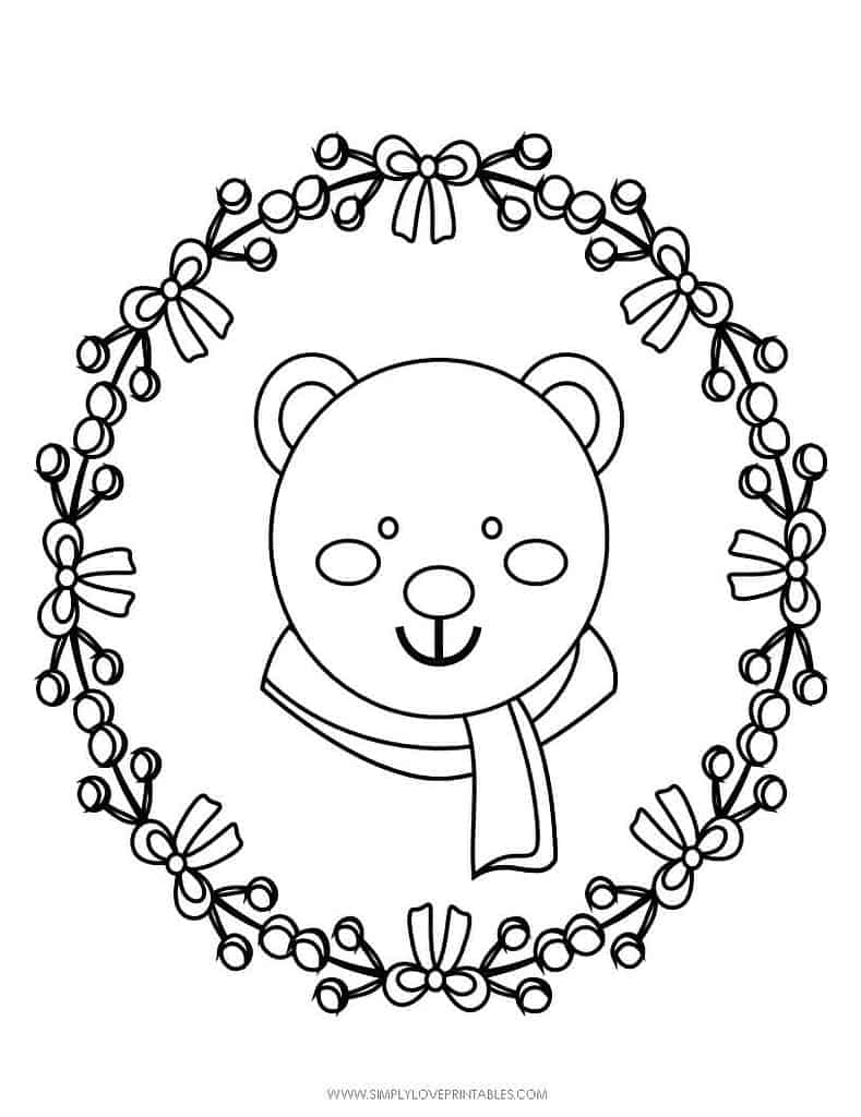 Simply Love Printables Free Printable Christmas Holiday Coloring Page