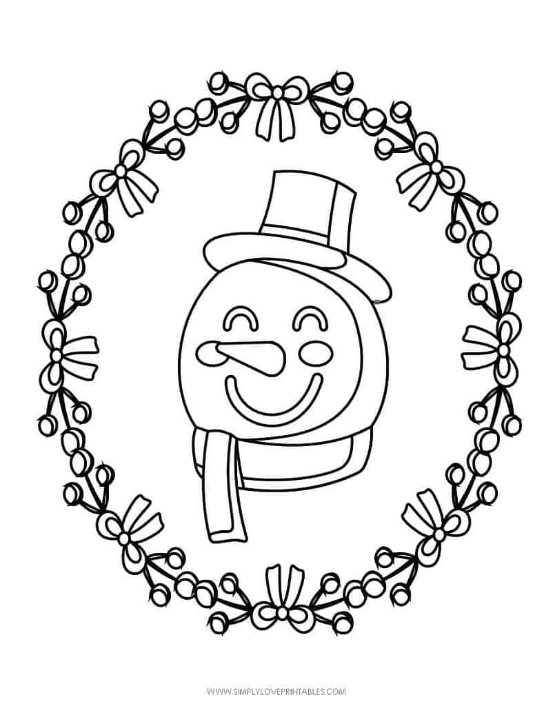 Simply Love Printables Free Printable Christmas Holiday Coloring Page