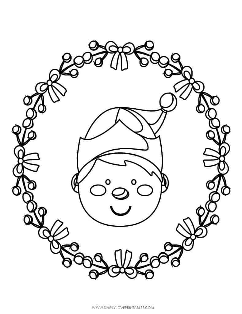 Simply Love Printables Free Printable Christmas Holiday Coloring Page