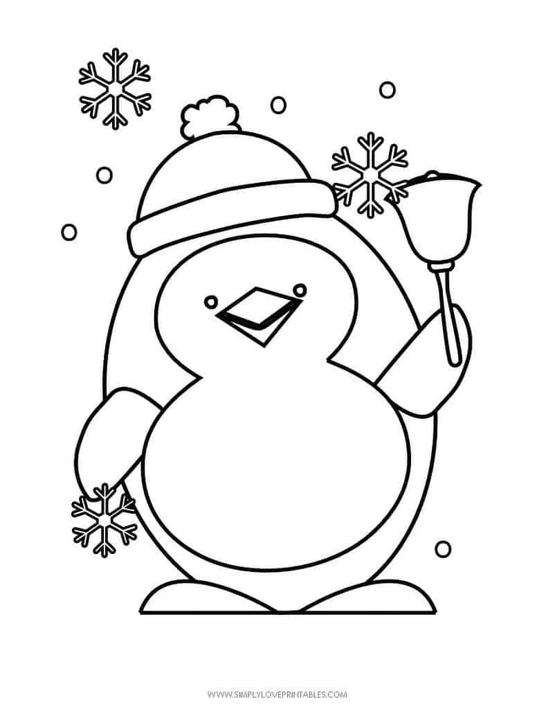 Simply Love Printables Free Printable Christmas Holiday Coloring Page
