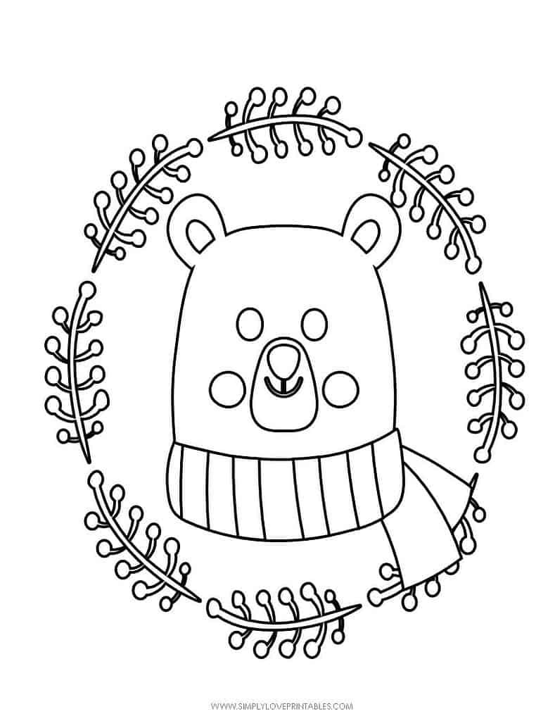 Simply Love Printables Free Printable Christmas Holiday Coloring Page