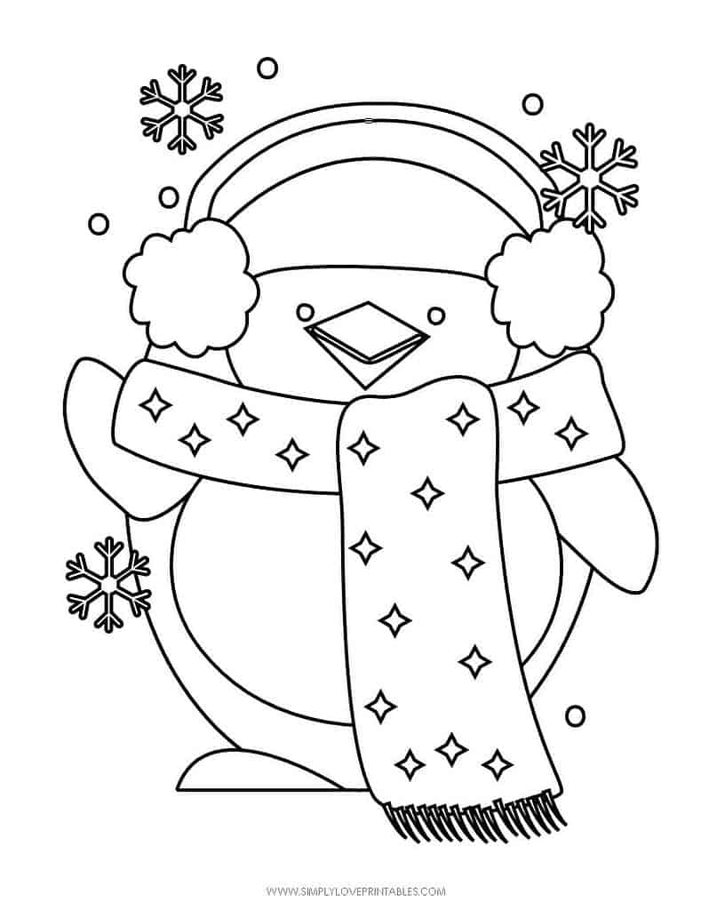 Simply Love Printables Free Printable Christmas Holiday Coloring Page