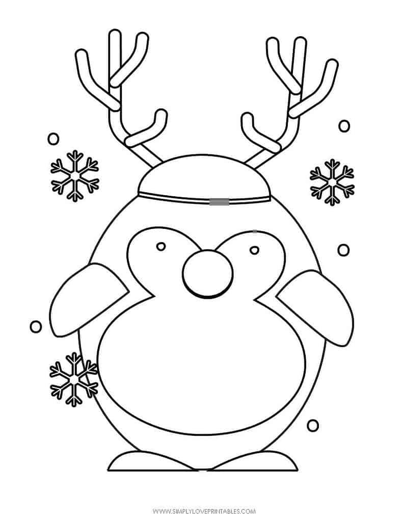 Simply Love Printables Free Printable Christmas Holiday Coloring Page
