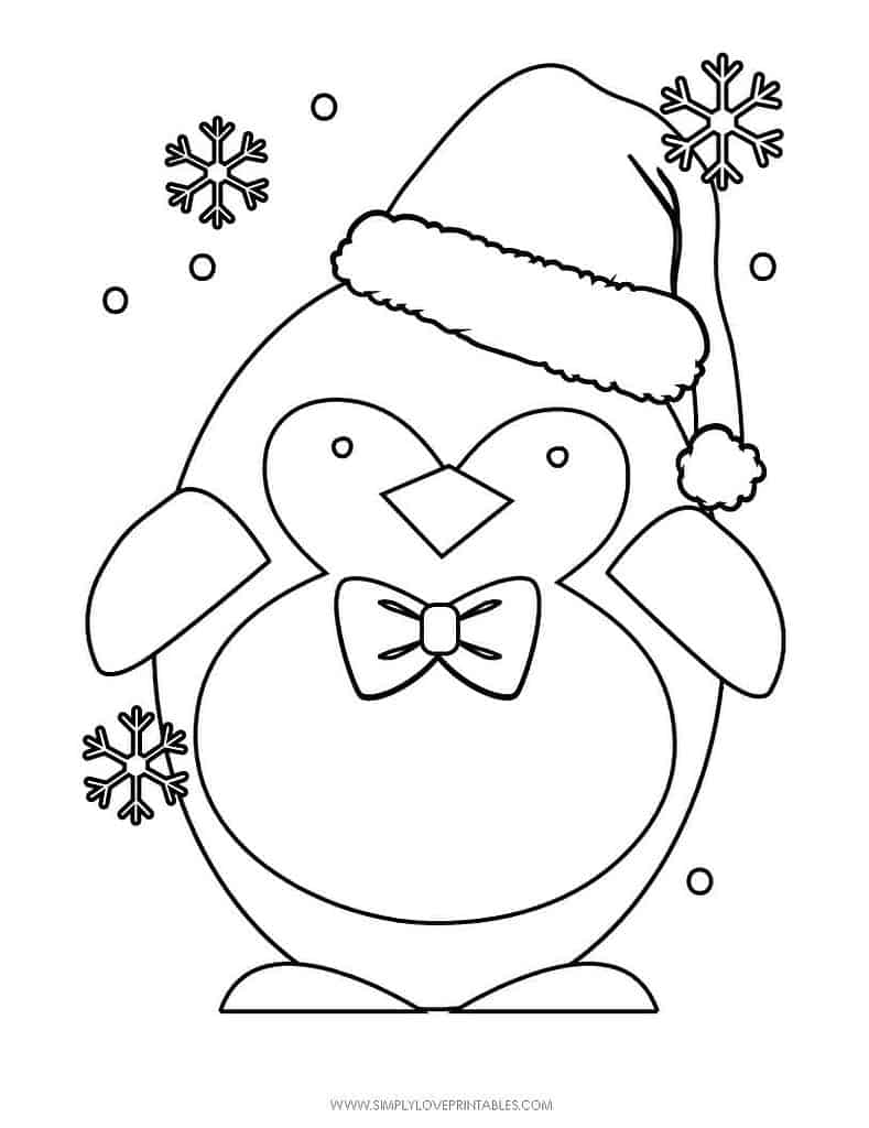 Simply Love Printables Free Printable Christmas Holiday Coloring Page