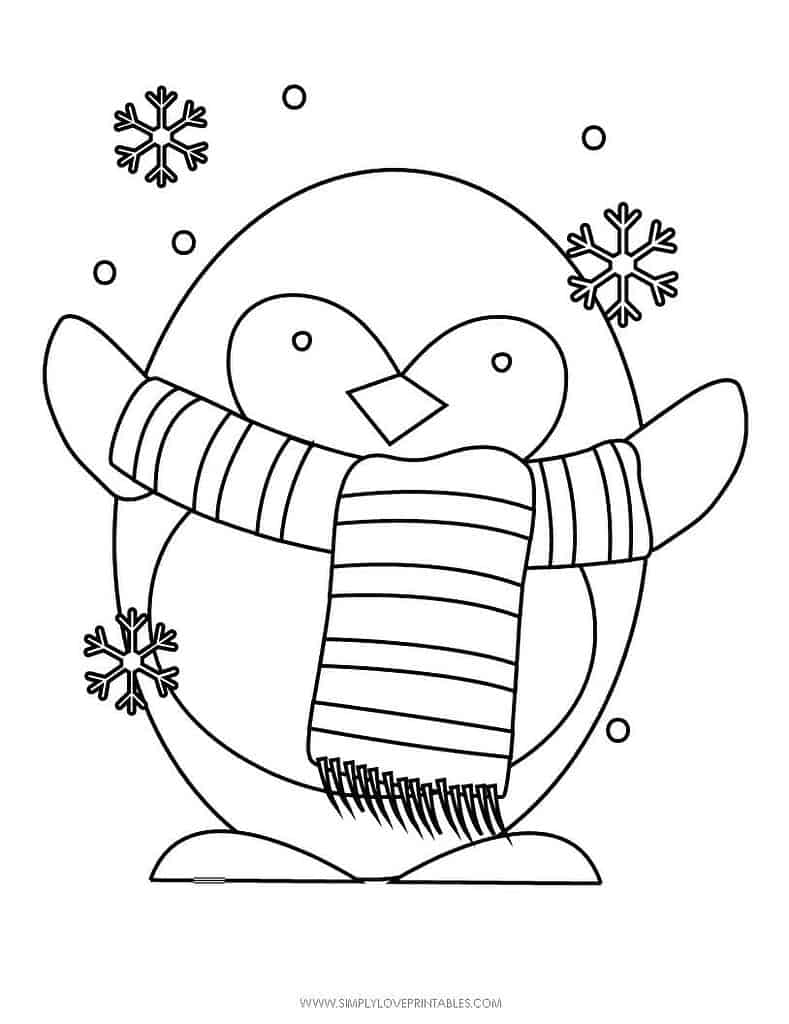 Simply Love Printables Free Printable Christmas Holiday Coloring Page