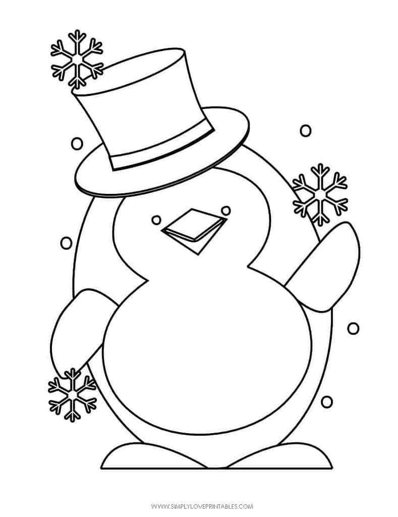 Simply Love Printables Free Printable Christmas Holiday Coloring Page