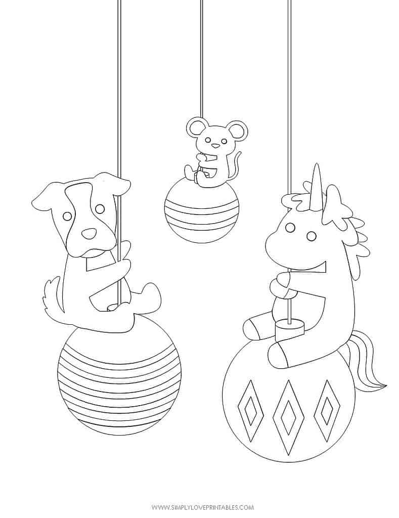 Simply Love Printables Free Printable Christmas Holiday Coloring Page
