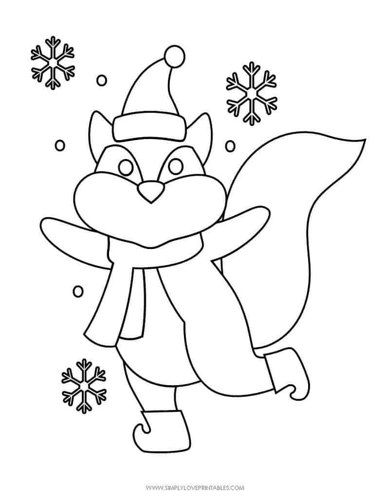 Simply Love Printables Free Printable Christmas Holiday Coloring Page