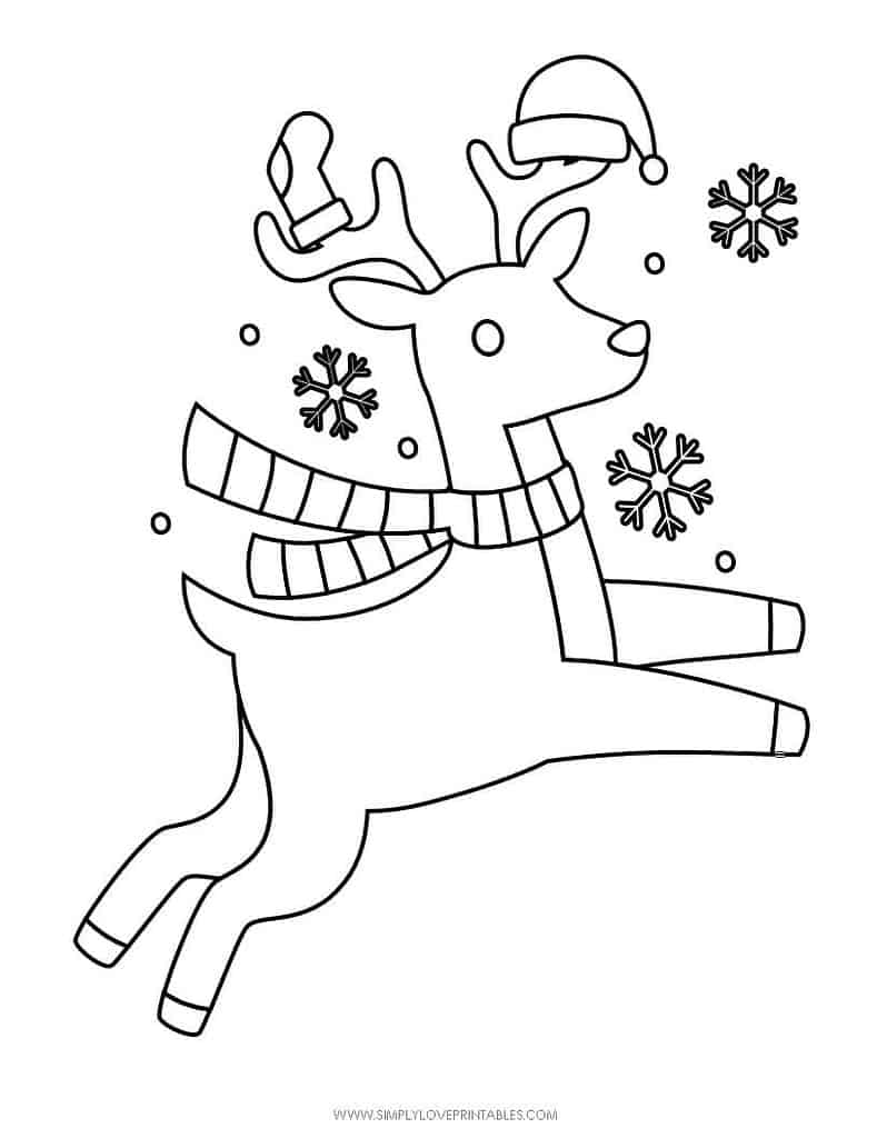 Simply Love Printables Free Printable Christmas Holiday Coloring Page