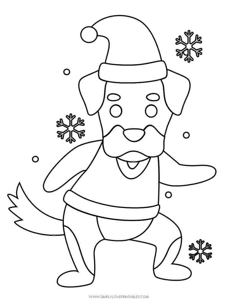 Simply Love Printables Free Printable Christmas Holiday Coloring Page