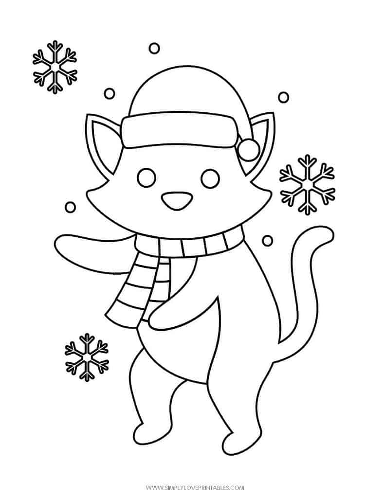 Simply Love Printables Free Printable Christmas Holiday Coloring Page