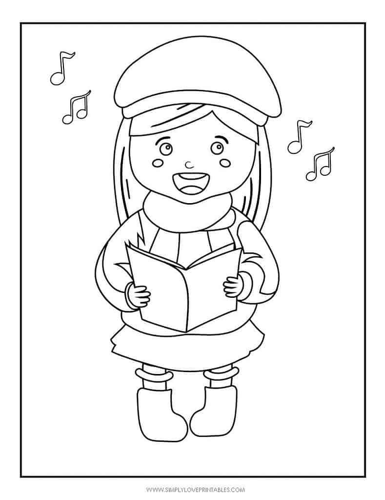 Simply Love Printables Free Printable Christmas Holiday Coloring Page