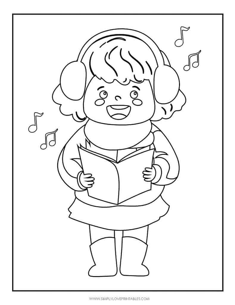 Simply Love Printables Free Printable Christmas Holiday Coloring Page