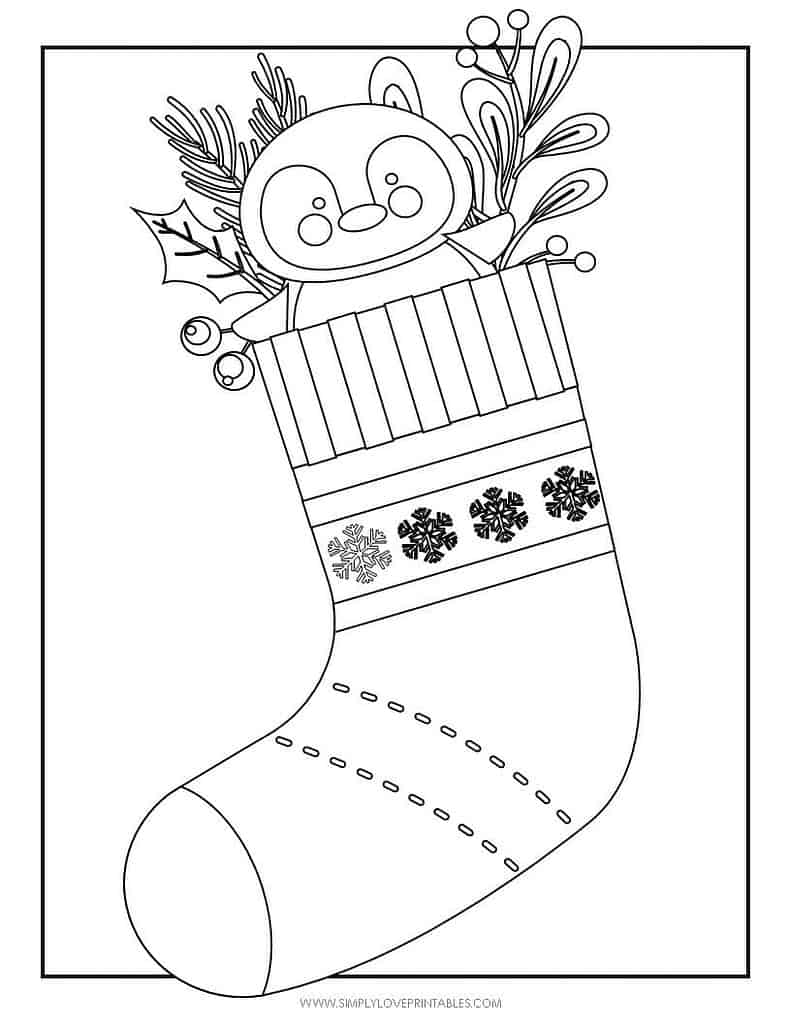 Simply Love Printables Free Printable Christmas Holiday Coloring Page