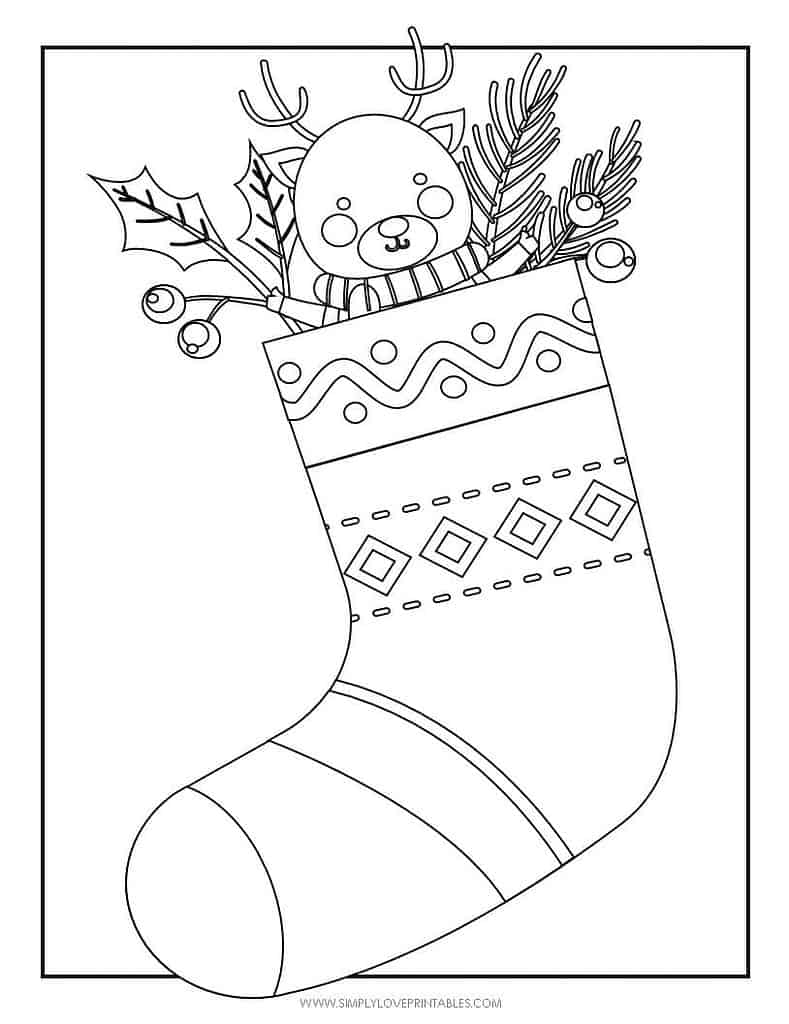 Simply Love Printables Free Printable Christmas Holiday Coloring Page