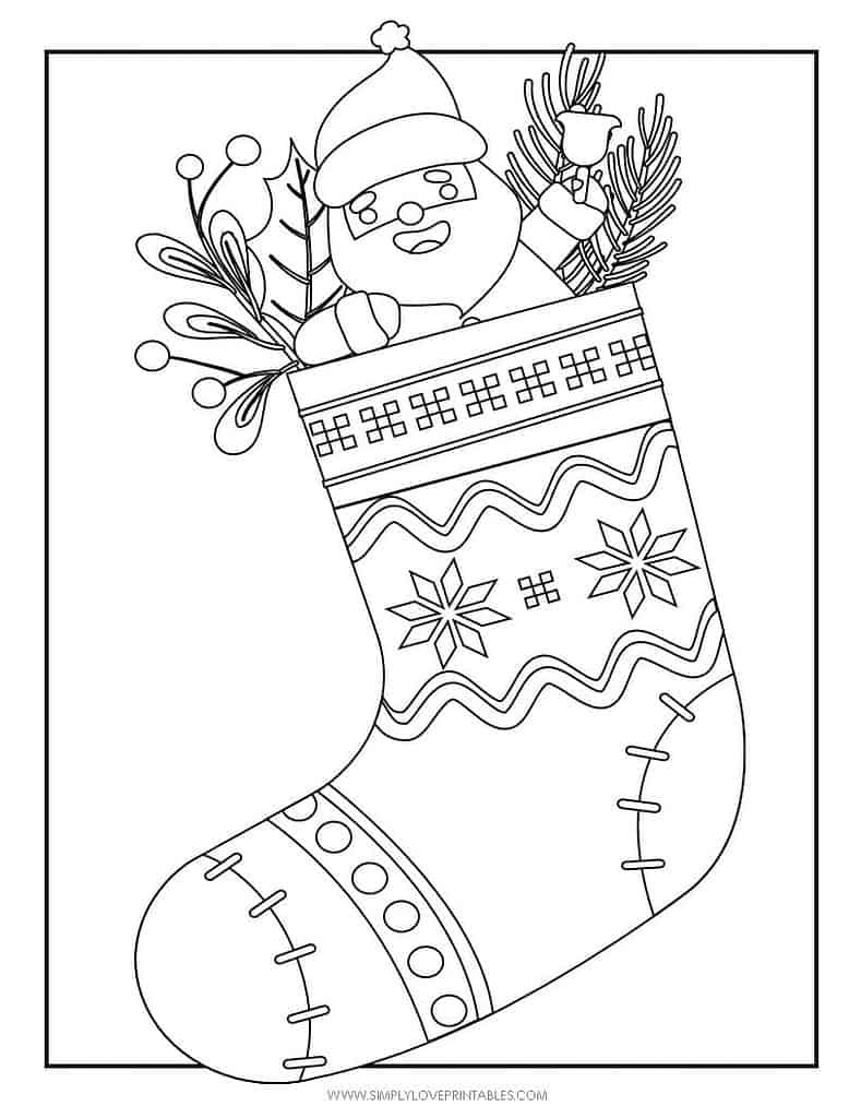 Simply Love Printables Free Printable Christmas Holiday Coloring Page