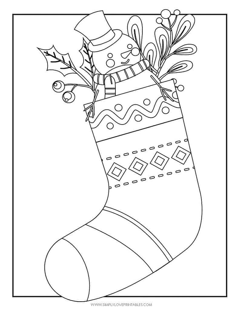 Simply Love Printables Free Printable Christmas Holiday Coloring Page