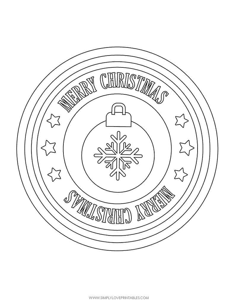 Simply Love Printables Free Printable Christmas Holiday Coloring Page