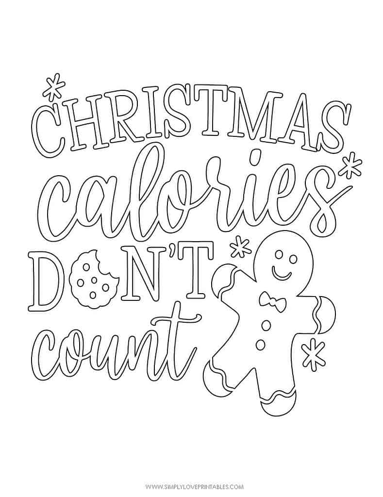 Simply Love Printables Free Printable Christmas Holiday Coloring Page