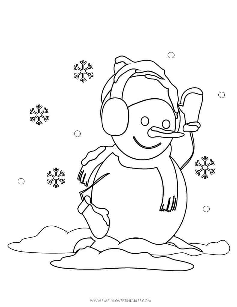 Simply Love Printables Free Printable Christmas Holiday Coloring Page