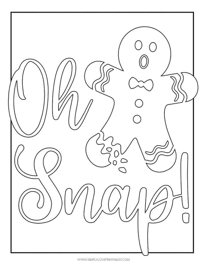 Simply Love Printables Free Printable Christmas Holiday Coloring Page