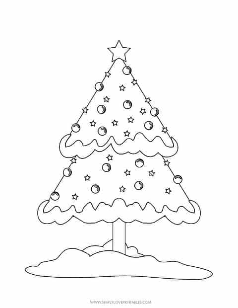 Free Printable Christmas Coloring Pages | Simply Love Printables