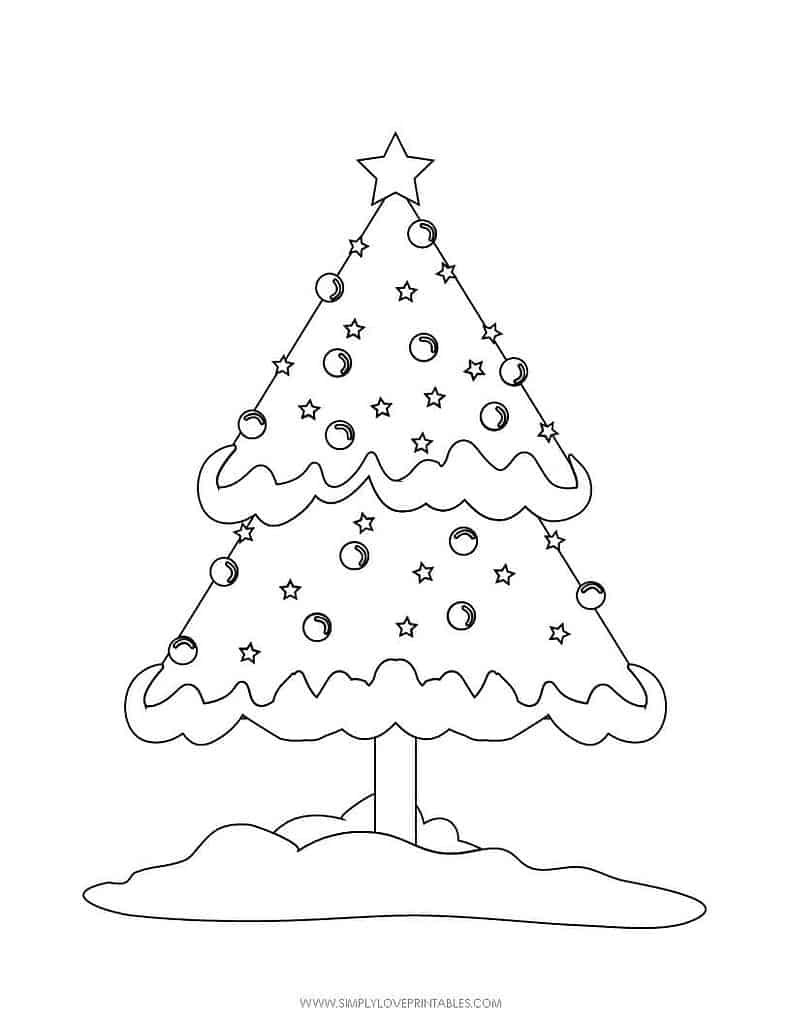 Simply Love Printables Free Printable Christmas Holiday Coloring Page