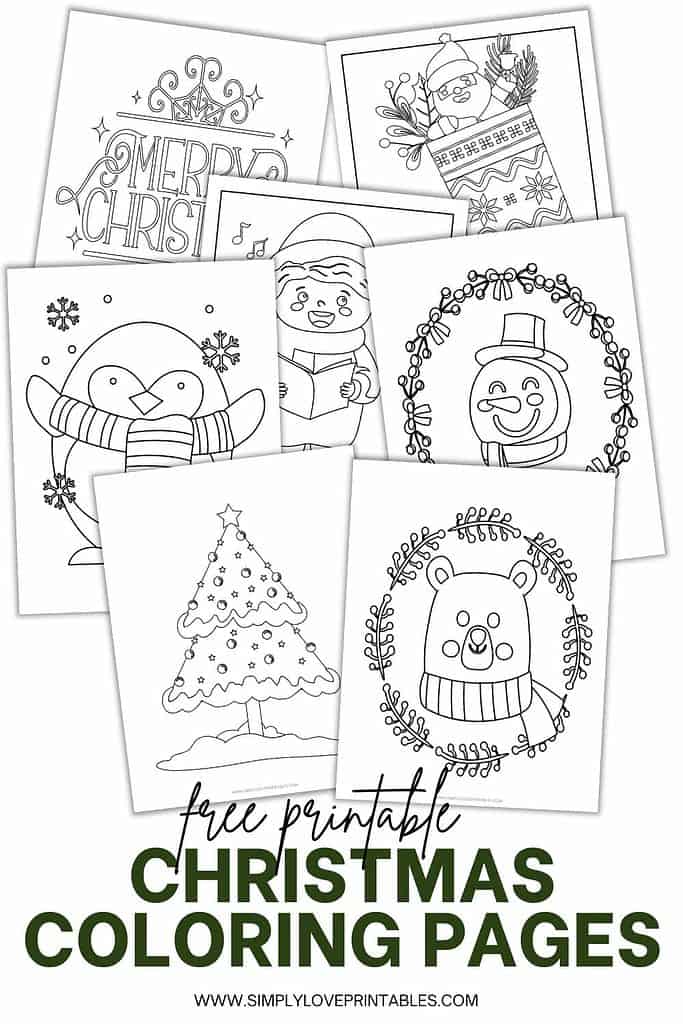 Simply Love Printables Christmas Coloring Pages