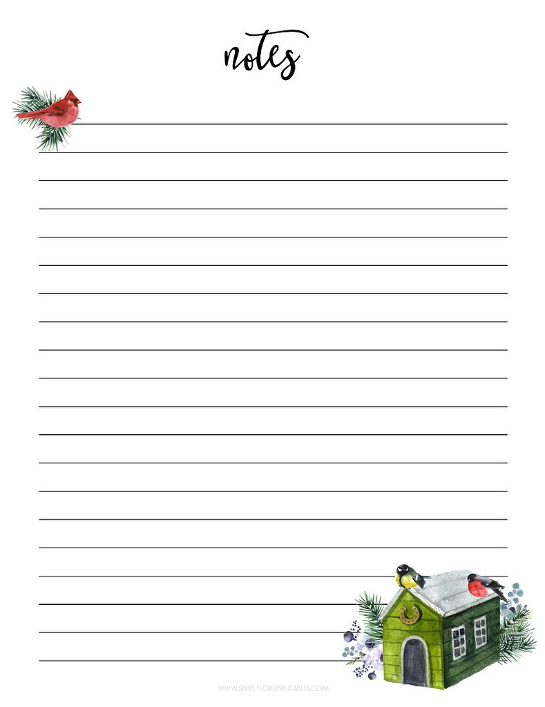 Simply Love Printables January Planning Pages Notes