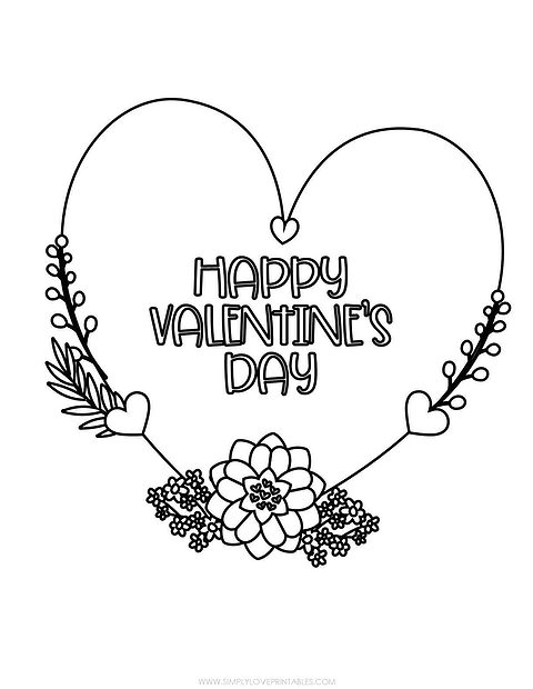 Free Valentine's Day Coloring Pages