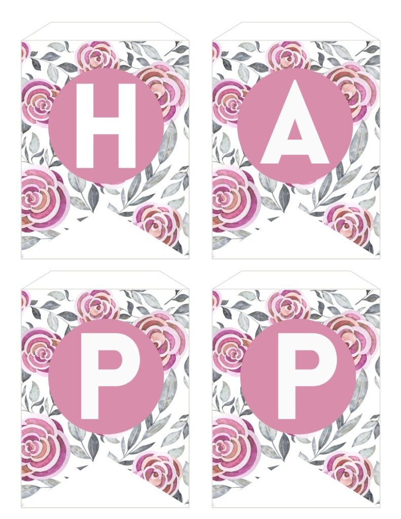 Free Printable Happy Valentines Day Banner Mini