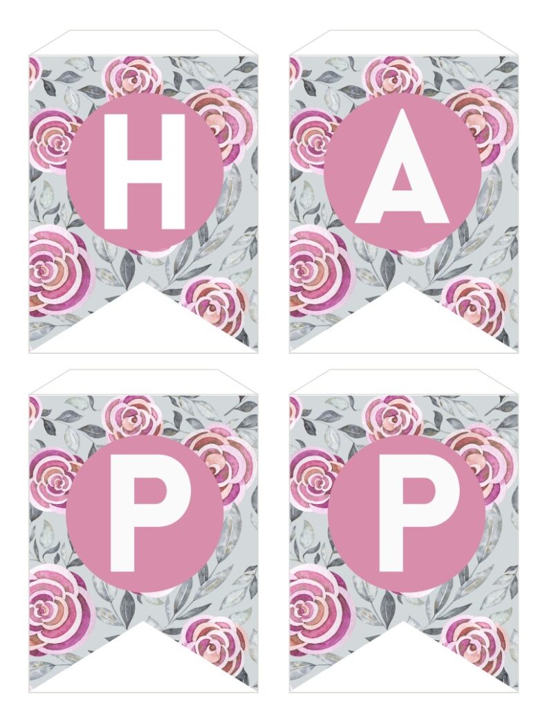 Free Printable Happy Valentines Day Banner Mini