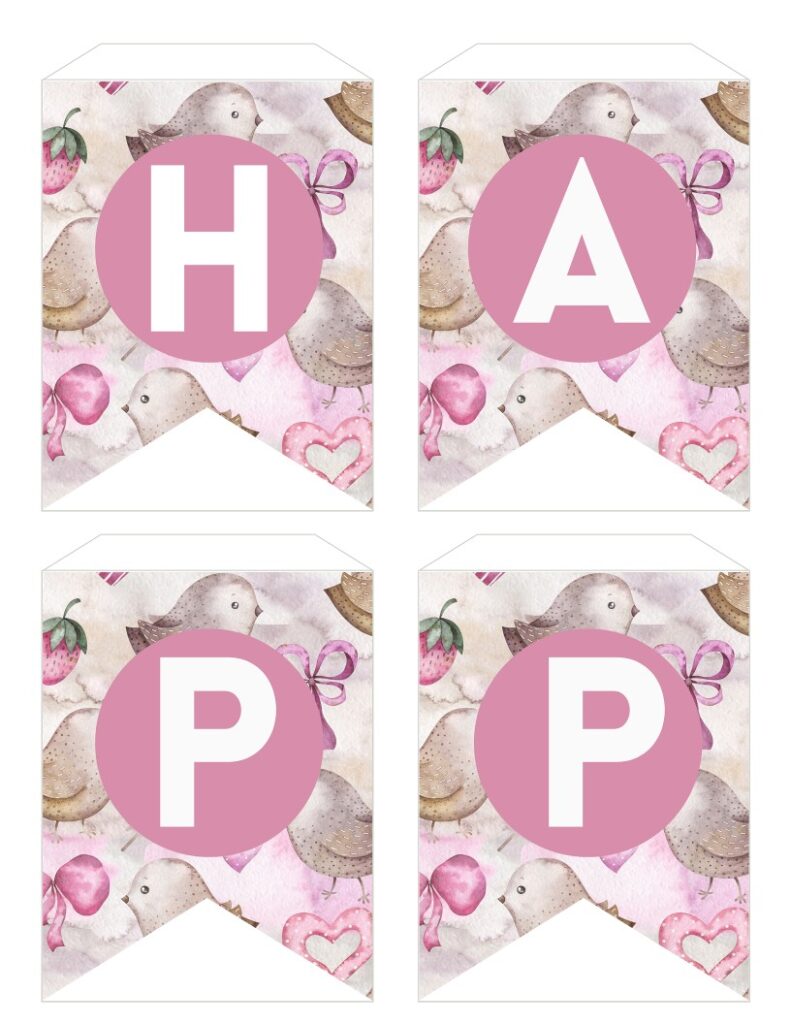 Free Printable Happy Valentines Day Banner Mini