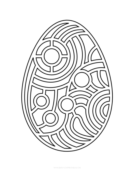 Free Printable Easter Egg Coloring Pages | Simply Love Printables