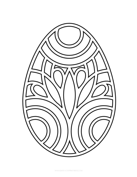 Free Printable Easter Egg Coloring Pages | Simply Love Printables