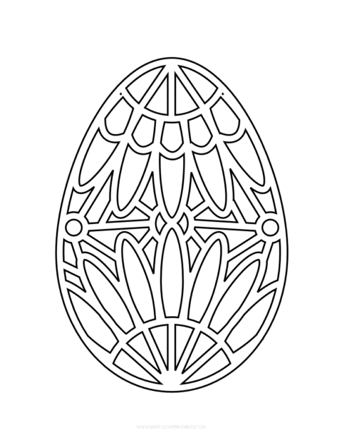 Free Printable Easter Egg Coloring Pages | Simply Love Printables