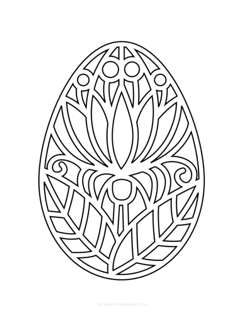 Free Printable Easter Egg Coloring Pages | Simply Love Printables