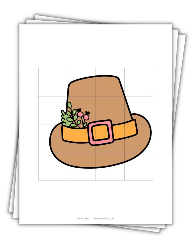 Simply Love Thanksgiving-Themed Colored Puzzle 1-5