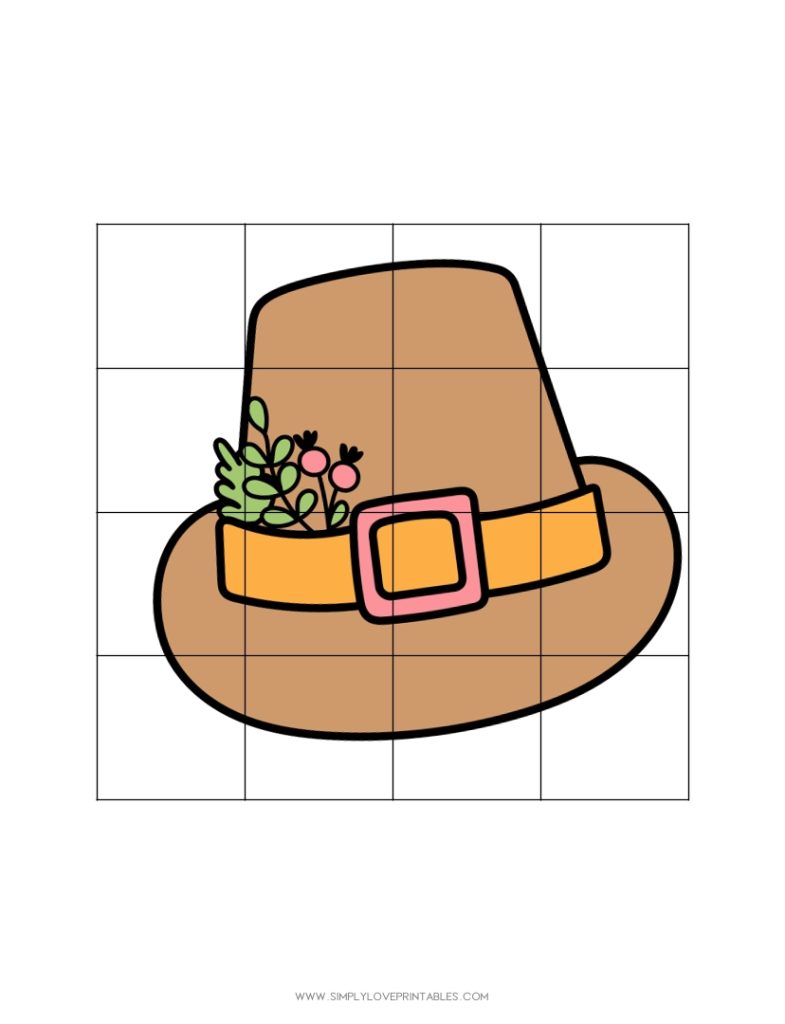 Simply Love Thanksgiving-Themed Colored Puzzle 1