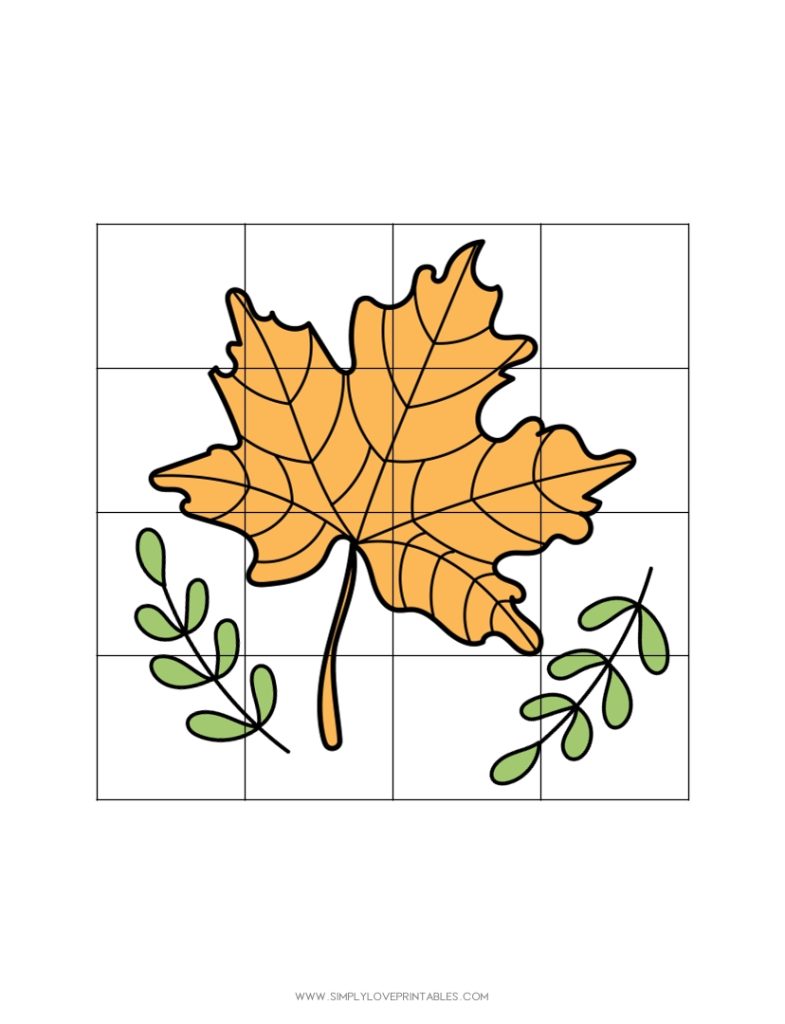 Simply Love Thanksgiving-Themed Colored Puzzle 4