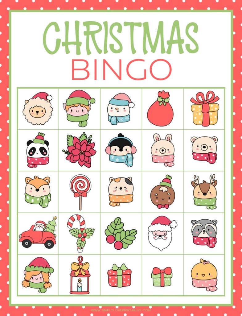 Simply Love Printables Christmas Bingo-10