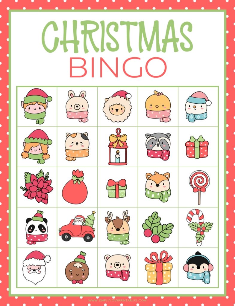Simply Love Printables Christmas Bingo-5